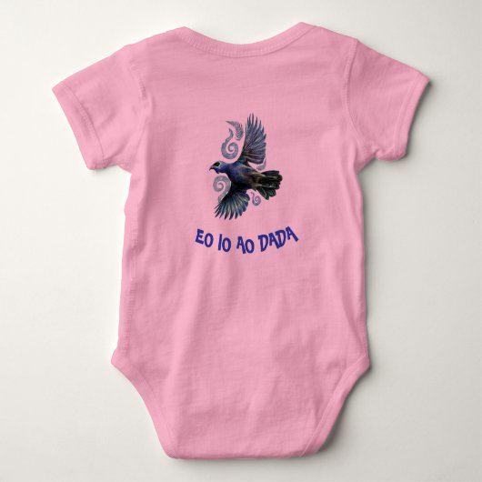 Baby Toddler Bodysuit New Zealand Aotearoa Fern  (Achterkant)