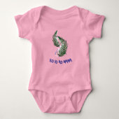 Baby Toddler Bodysuit New Zealand Aotearoa Fern  (Voorkant)