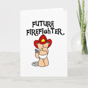 Baby Toekomstige Brandweerman Tshirts en geschenke Kaart