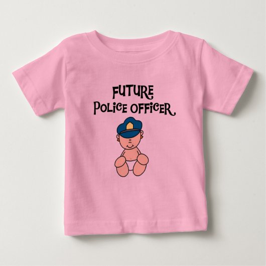 Baby Toekomstige politiefunctionaris Tshirts en ca (Voorkant)