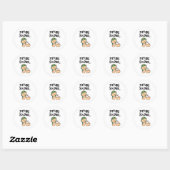 Baby Toekomstige Soldaat Ronde Sticker (Vel)