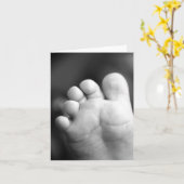 Baby Toes Kaart (Gele Bloem)