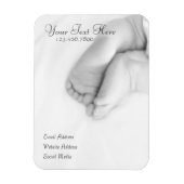 Baby Toes magnetisch profiel kaart Magneet (Verticaal)