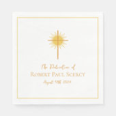 Baby Toewijding/dooppapier servet (Voorkant)