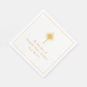 Baby Toewijding/dooppapier servet (Hoek)