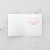 Baby toewijding kaart (Binnen)