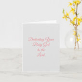 Baby toewijding kaart (Gele Bloem)