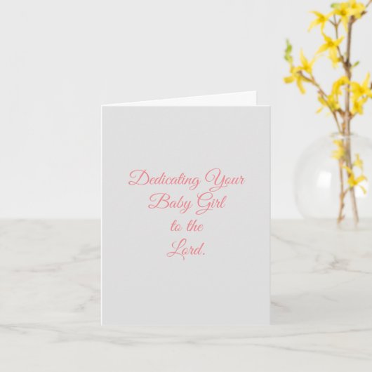 Baby toewijding kaart (Gele Bloem)