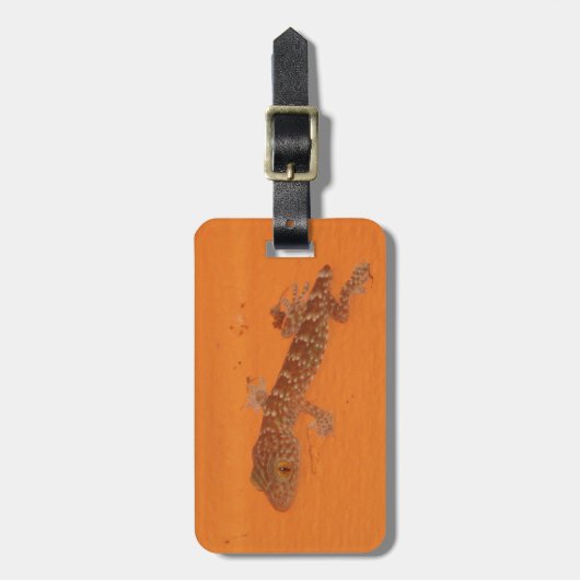 Baby Tokay Gecko Bagagelabel (Voorkant verticaal)