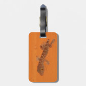 Baby Tokay Gecko Bagagelabel (Achterkant verticaal)