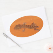 Baby Tokay Gecko Ovale Sticker (Envelop)