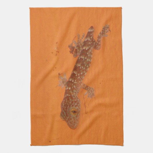 Baby Tokay Gecko Theedoek (Verticaal)