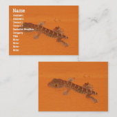 Baby Tokay Gecko Visitekaartje (Voorkant / Achterkant)