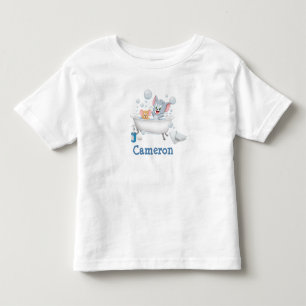 Baby Tom en Jerry die een bad nemen Kinder Shirts