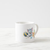 Baby Tom en Jerry die met speelgoed spelen Espresso Kop (Voorkant rechts)