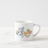 Baby Tom en Jerry die met speelgoed spelen Espresso Kop (Rechts)