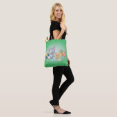 Baby Tom en Jerry die met speelgoed spelen Tote Bag (Op model)