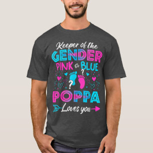 Baby tonen roze douches of blauwe papaverbouwingen t-shirt