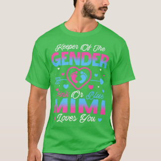 Baby tonen roze en blauwe Mimi-liefhebbers T-shirt