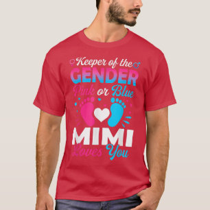 Baby tonen roze en blauwe Mimi-liefhebbers T-shirt