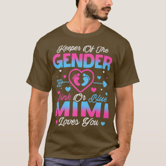 Baby tonen roze en blauwe Mimi-liefhebbers T-shirt