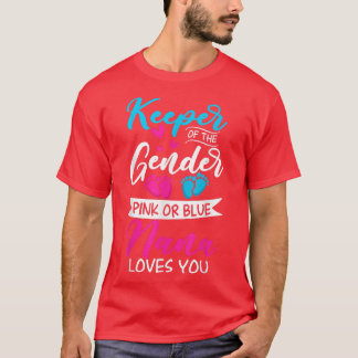 Baby tonen roze en blauwe neonliefhebbers t-shirt