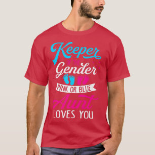 Baby tonen roze en blauwe tante-liefhebbers t-shirt
