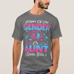 Baby tonen roze en blauwe tante-liefhebbers t-shirt