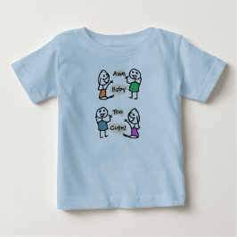 Baby Too Cute Organic Bodysuit van RoseWrites