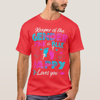Baby toont roze en blauwe papie-loven t-shirt
