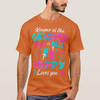 Baby toont roze en blauwe papie-loven t-shirt