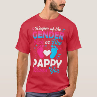 Baby toont roze en blauwe papie-loven t-shirt