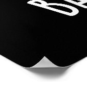 Baby Tooth Funny Teeth Pun Dark BG Poster (Hoek)