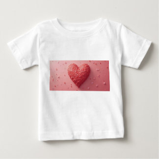 Baby Topjes & T-Shirts Roze poster hart shirt