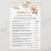 Baby Tradities Baby Beer Baby shower spel (Voorkant)