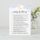 Baby Tradities spel Baby shower party Kaart (Staand voorkant)