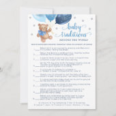 Baby Traditions Game Baby shower Teddy Bear Kaart (Voorkant)