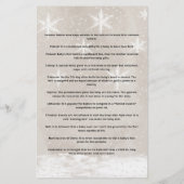 Baby Traditions Sneeuwman Baby shower spel (Achterkant)