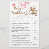 Baby Traditions Teddybeer baby shower (Voorkant)