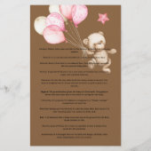 Baby Traditions Teddybeer baby shower (Achterkant)