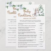 Baby Traditions Winter Baby shower spel (Voorkant / Achterkant)