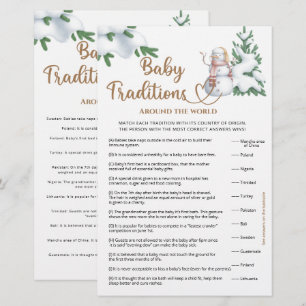 Baby Traditions Winter Baby shower spel