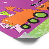 BABY TRAIN Joods Baby Naming Birth Certificate Poster (Hoek)