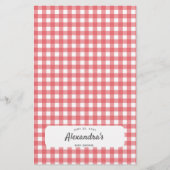 Baby Traits Baby shower Game Rustic Tomato Vine Flyer (Achterkant)