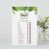 Baby Traits Dinosaur Baby shower Game (Staand voorkant)