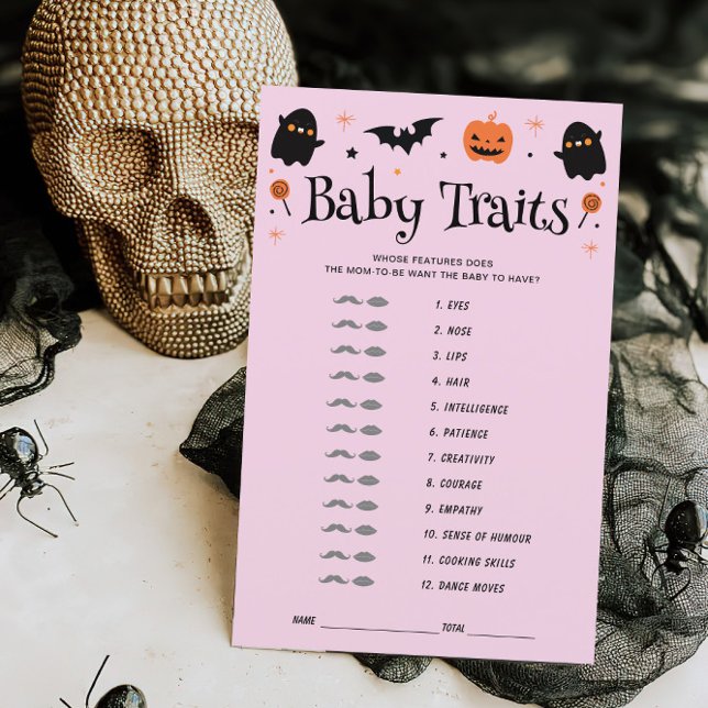 Baby Traits Halloween Witchy Baby shower Spel (Creator heeft geüpload)