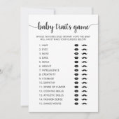 Baby traits spel Baby shower partij spel Kaart (Voorkant)