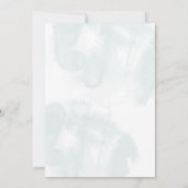 Baby Traits Waterverf groen Baby shower spel Kaart (Achterkant)