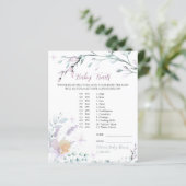 Baby treinen | WATERVERF BABY SHOWER (Staand voorkant)