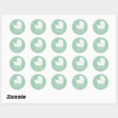 Baby treinstoel mooi Ronde Sticker (Vel)